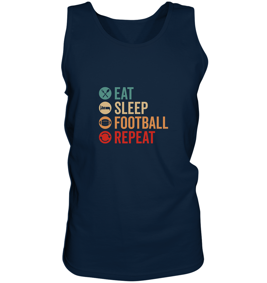 Eat Sleep Football Repeat - Tank-Top