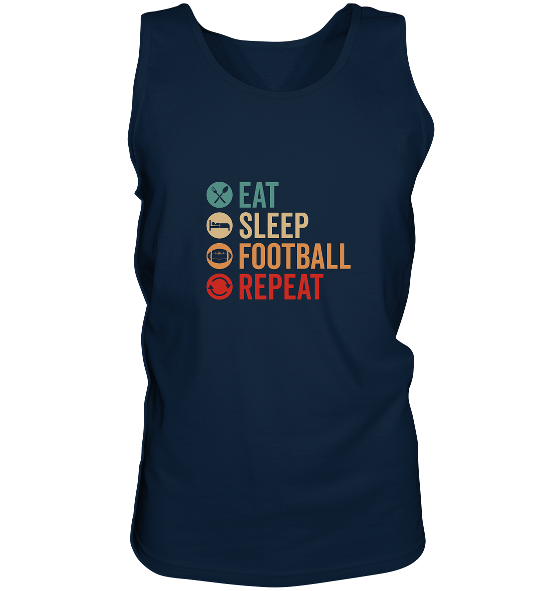 Eat Sleep Football Repeat - Tank-Top