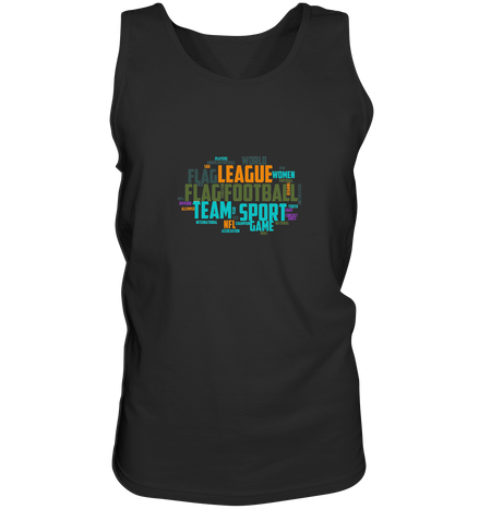 Flag Football Word Bubble - Tank-Top