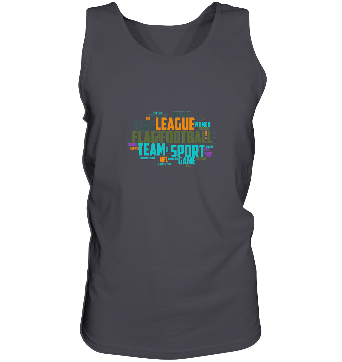 Flag Football Word Bubble - Tank-Top