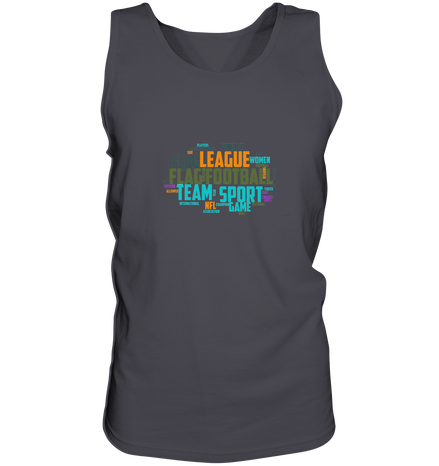 Flag Football Word Bubble - Tank-Top
