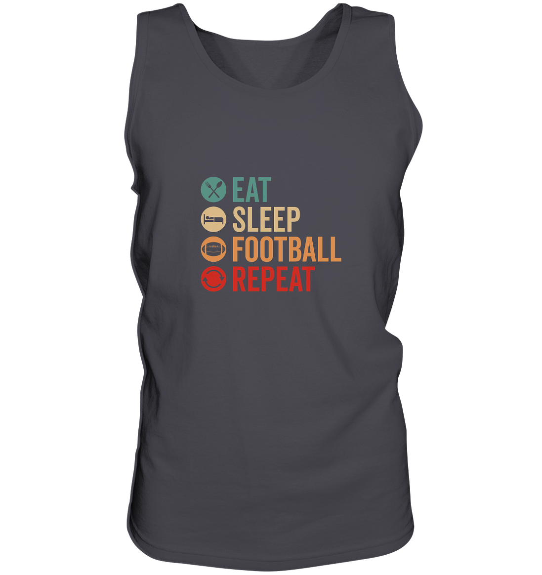 Eat Sleep Football Repeat - Tank-Top