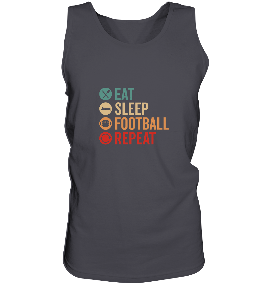 Eat Sleep Football Repeat - Tank-Top