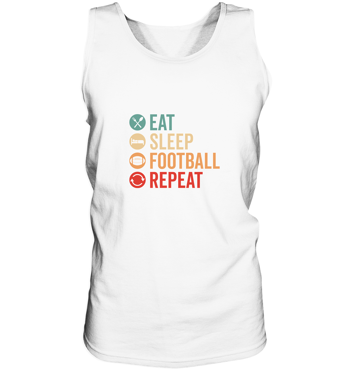 Eat Sleep Football Repeat - Tank-Top