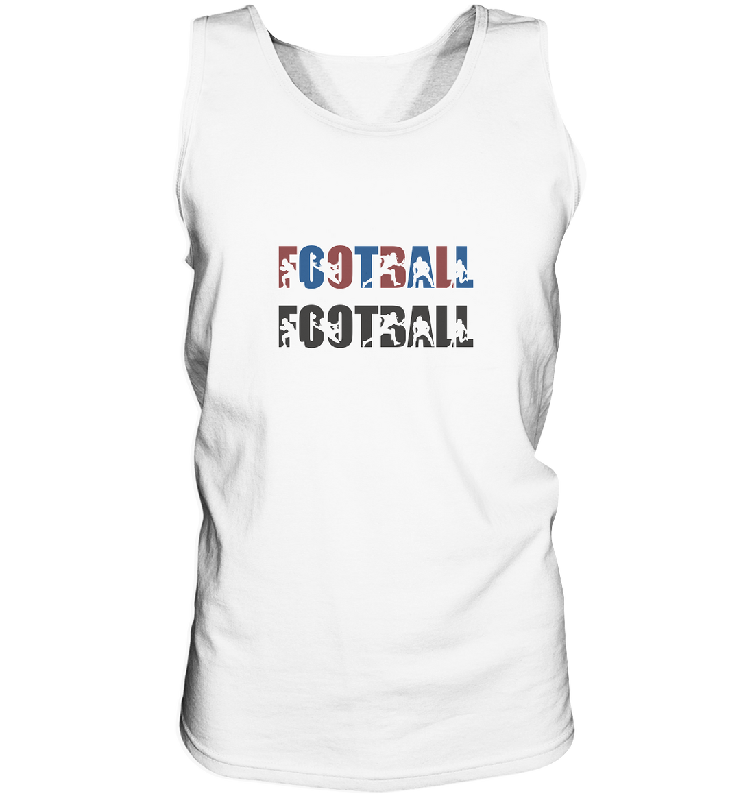 Football Silhouette - Tank Top