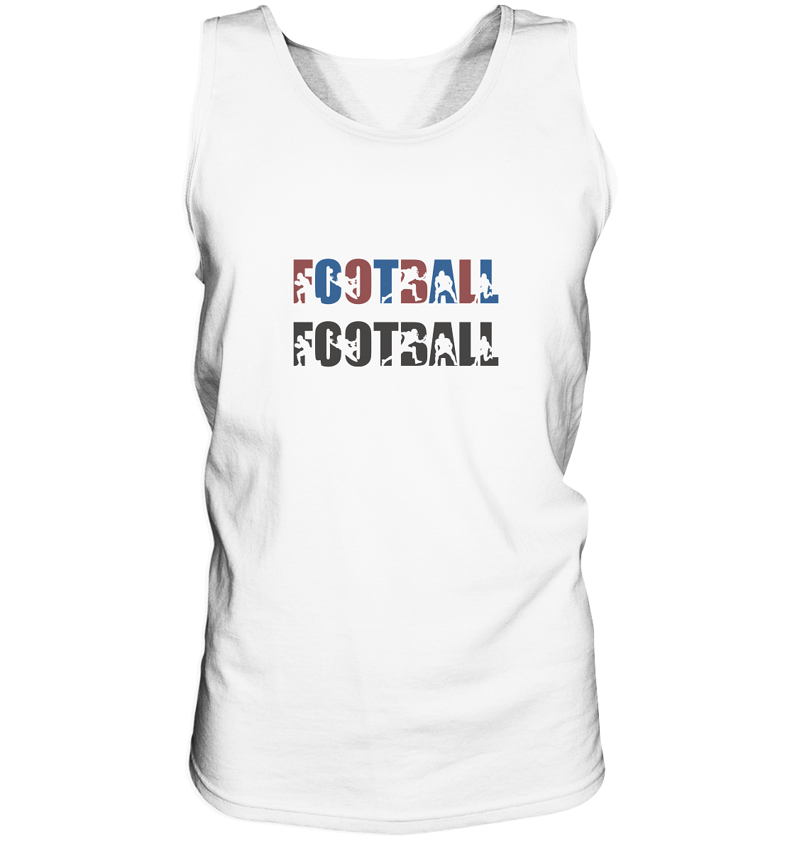 Football Silhouette - Tank Top