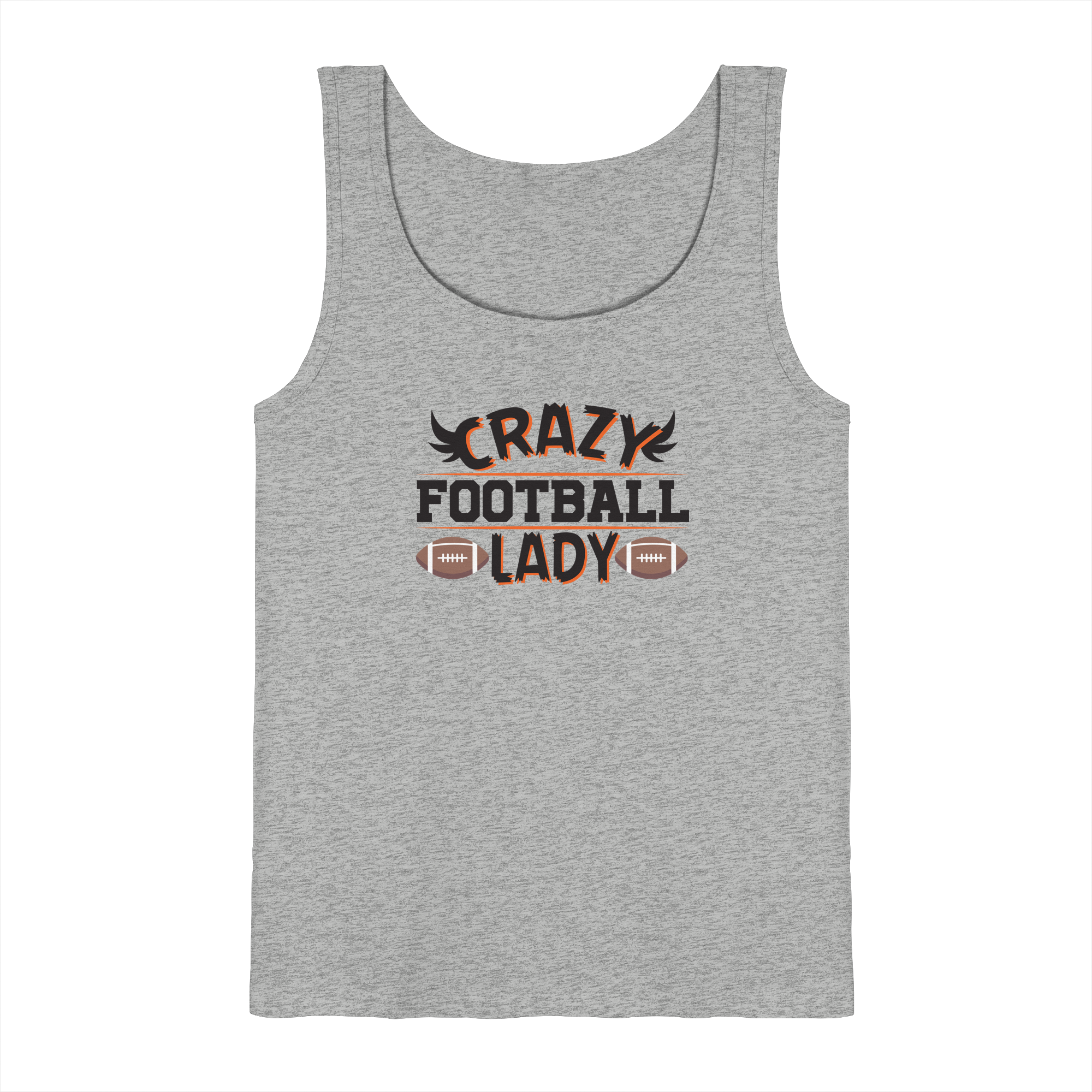 Crazy Football Lady - Tank-Top