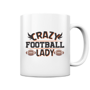 Crazy Football Lady - Tasse glossy