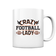 Crazy Football Lady - Tasse glossy
