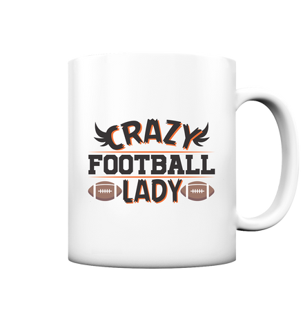 Crazy Football Lady - Tasse matt