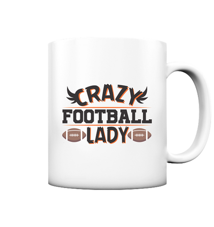 Crazy Football Lady - Tasse matt