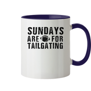 Sundays are for Tailgating  - Tasse zweifarbig