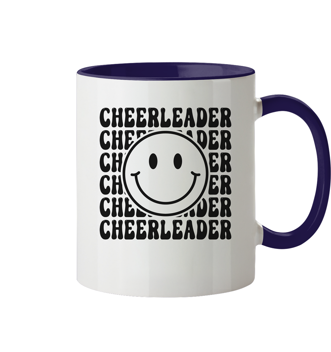 Cheerleader Smiley - Two-tone mug