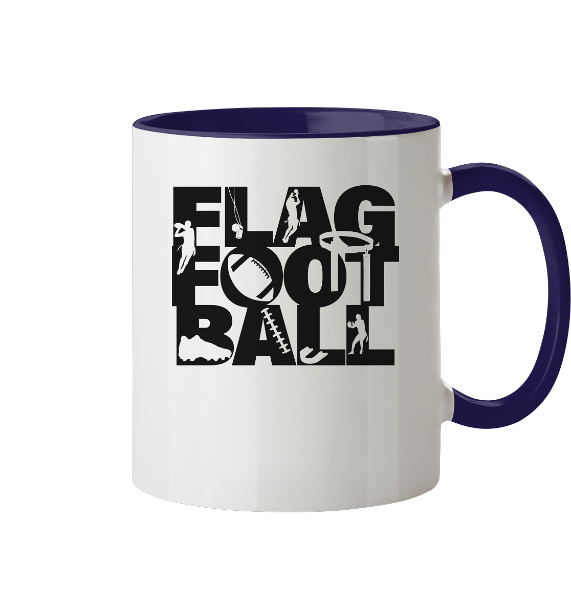 Flag Football - Two-Tone Mug