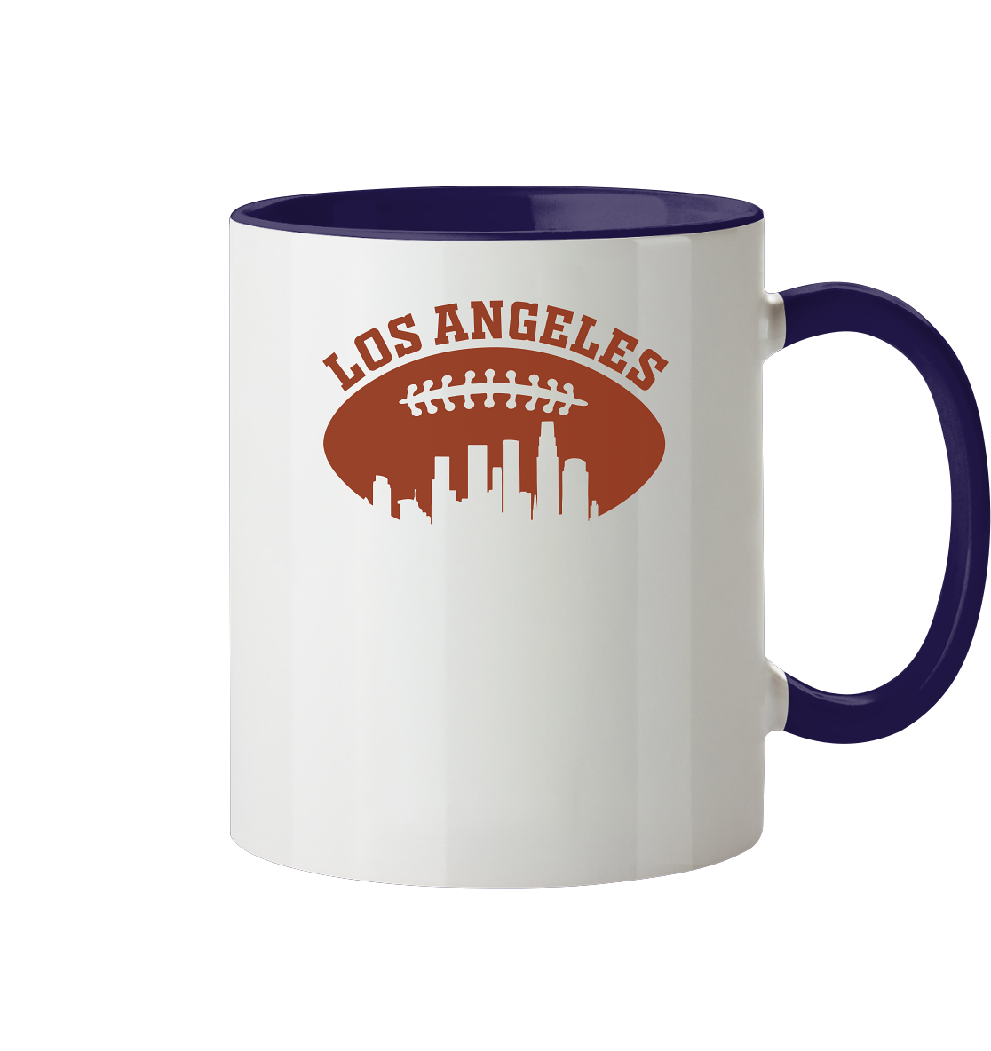Los Angeles Football Silhouette - Tasse zweifarbig