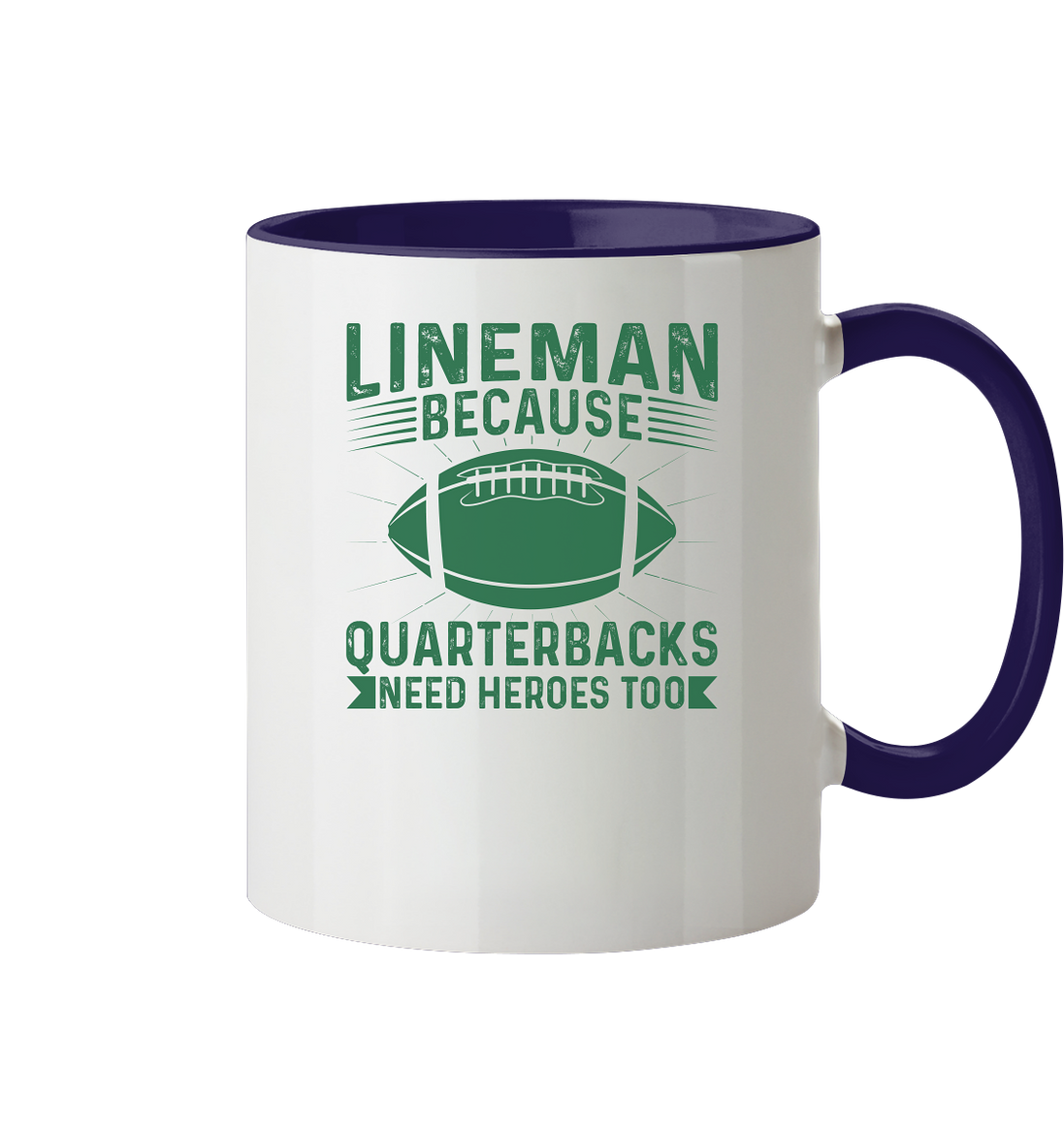 Lineman Heroes Green - Tasse zweifarbig