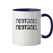 Football Silhouette - Tasse zweifarbig