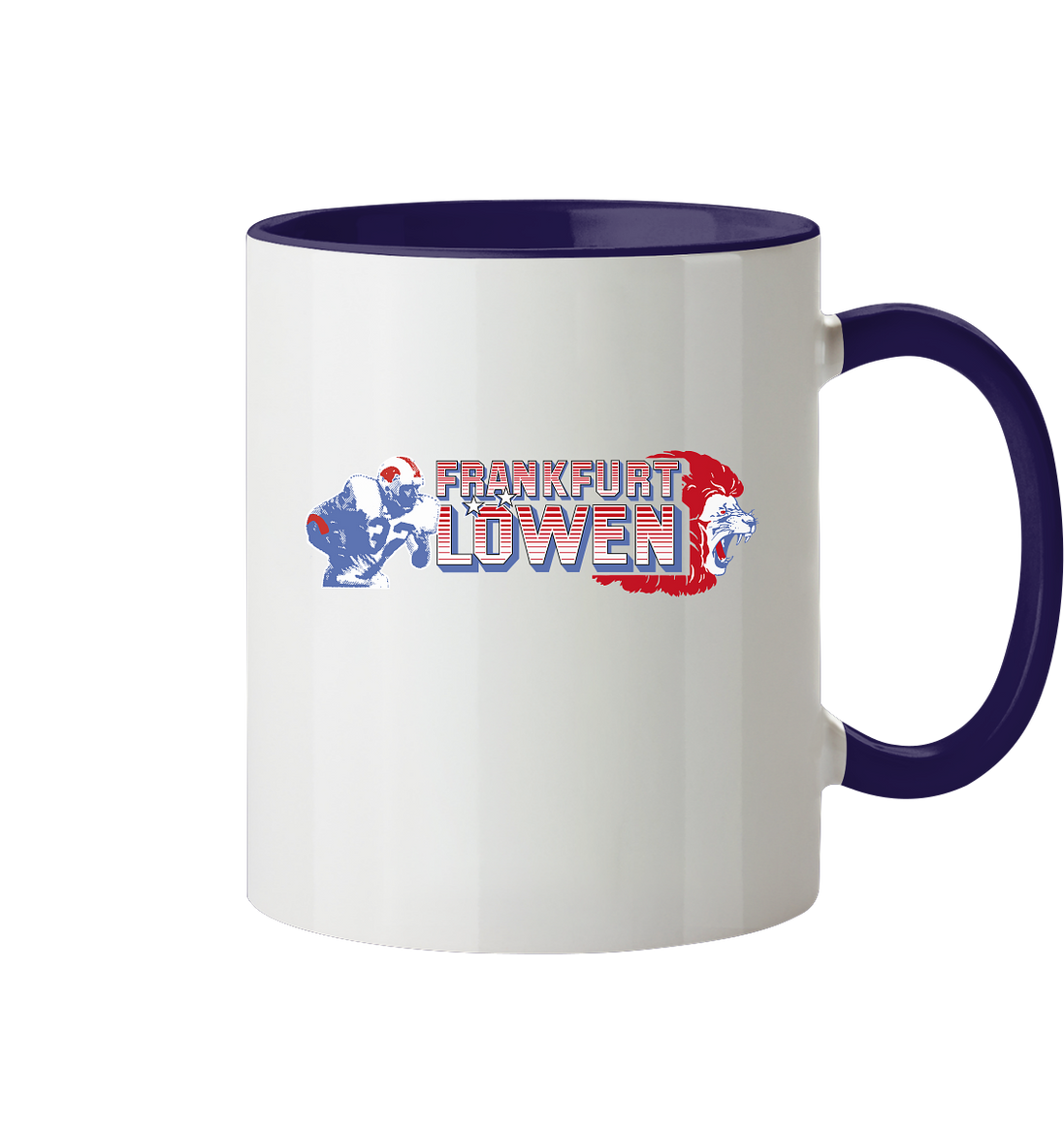 Frankfurt Löwen Tasse zweifarbig