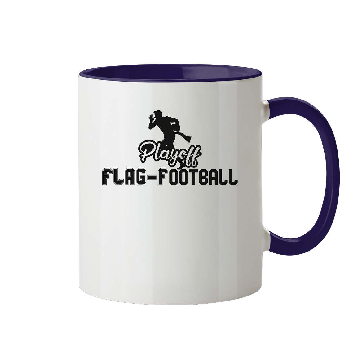 Playoff Flag Football Men Black - Two-Tone Mug