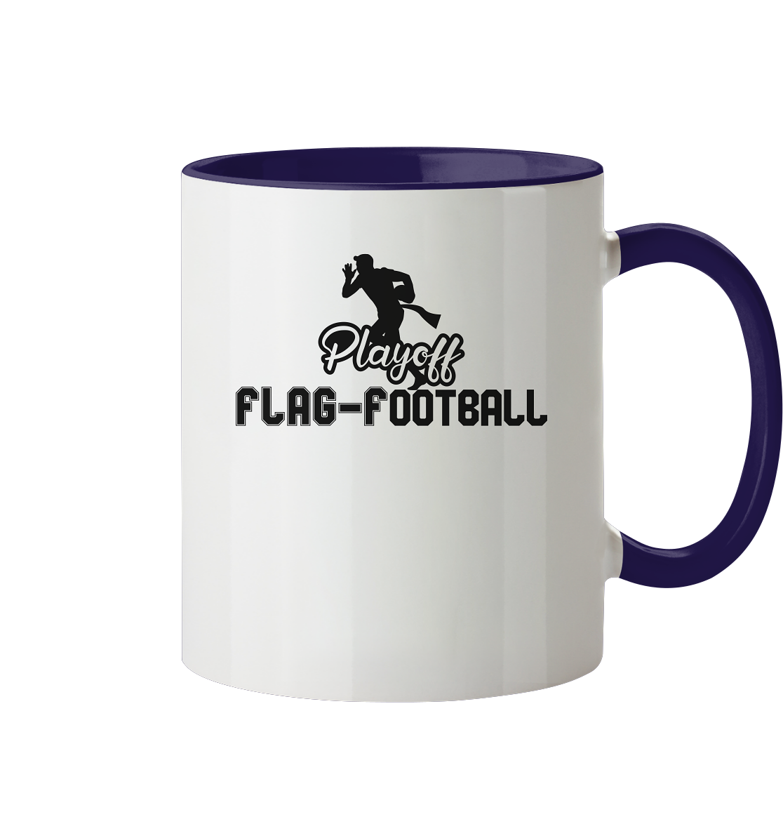 Playoff Flag Football Men Black - Two-Tone Mug