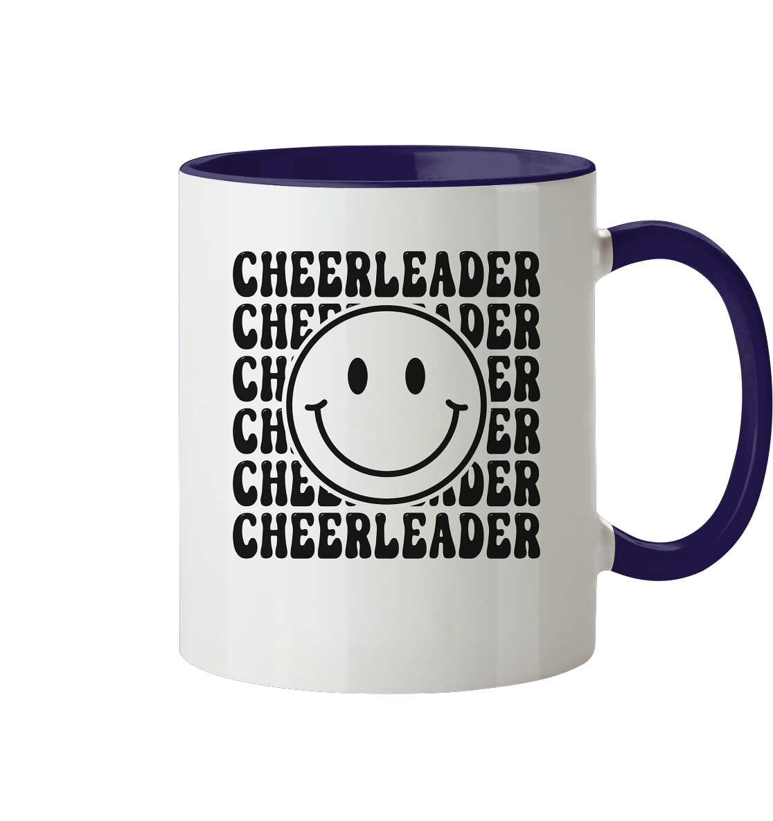 Cheerleader Smiley - Two-tone mug