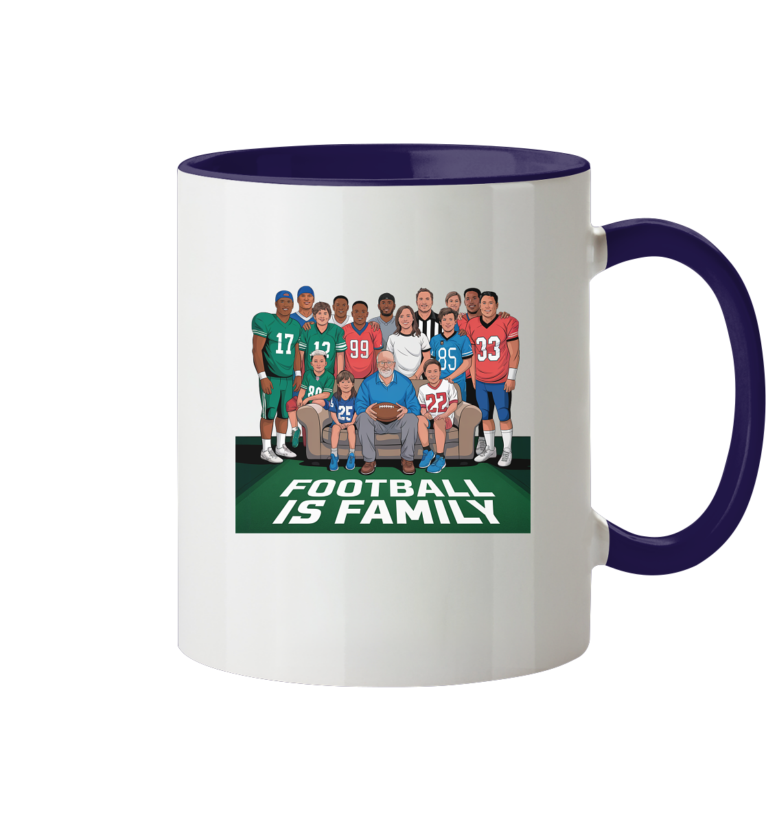 Football is Family - Two-Tone Mug