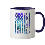 USA Football Flag - Two-Tone Mug