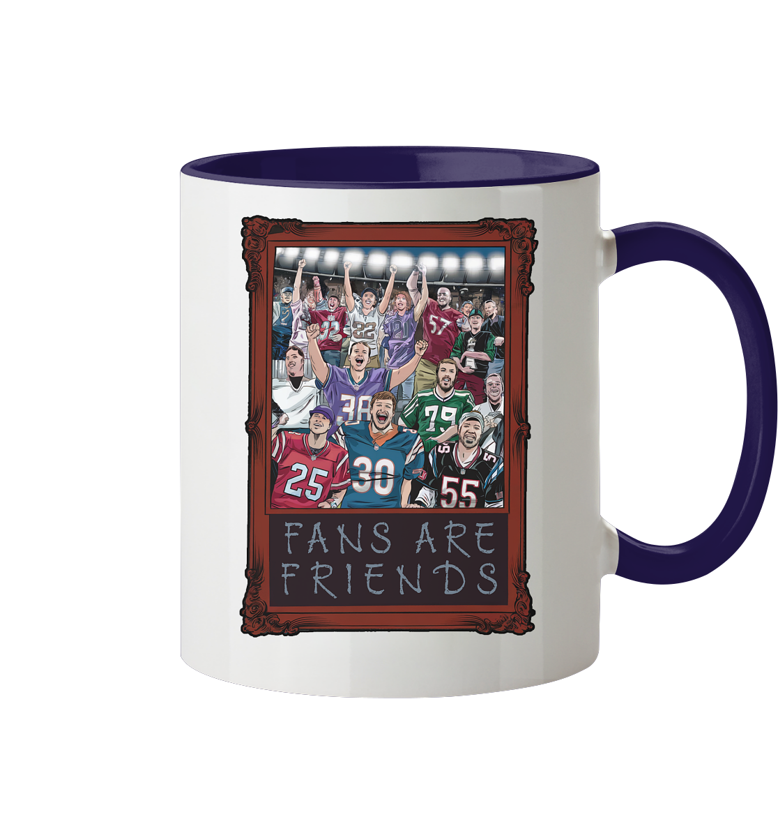 Fans are Friends  - Tasse zweifarbig
