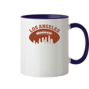 Los Angeles Football Silhouette - Tasse zweifarbig
