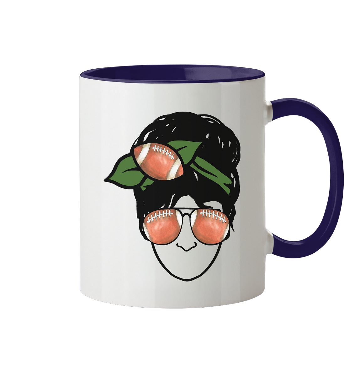 Lady Balls - Two-tone mug