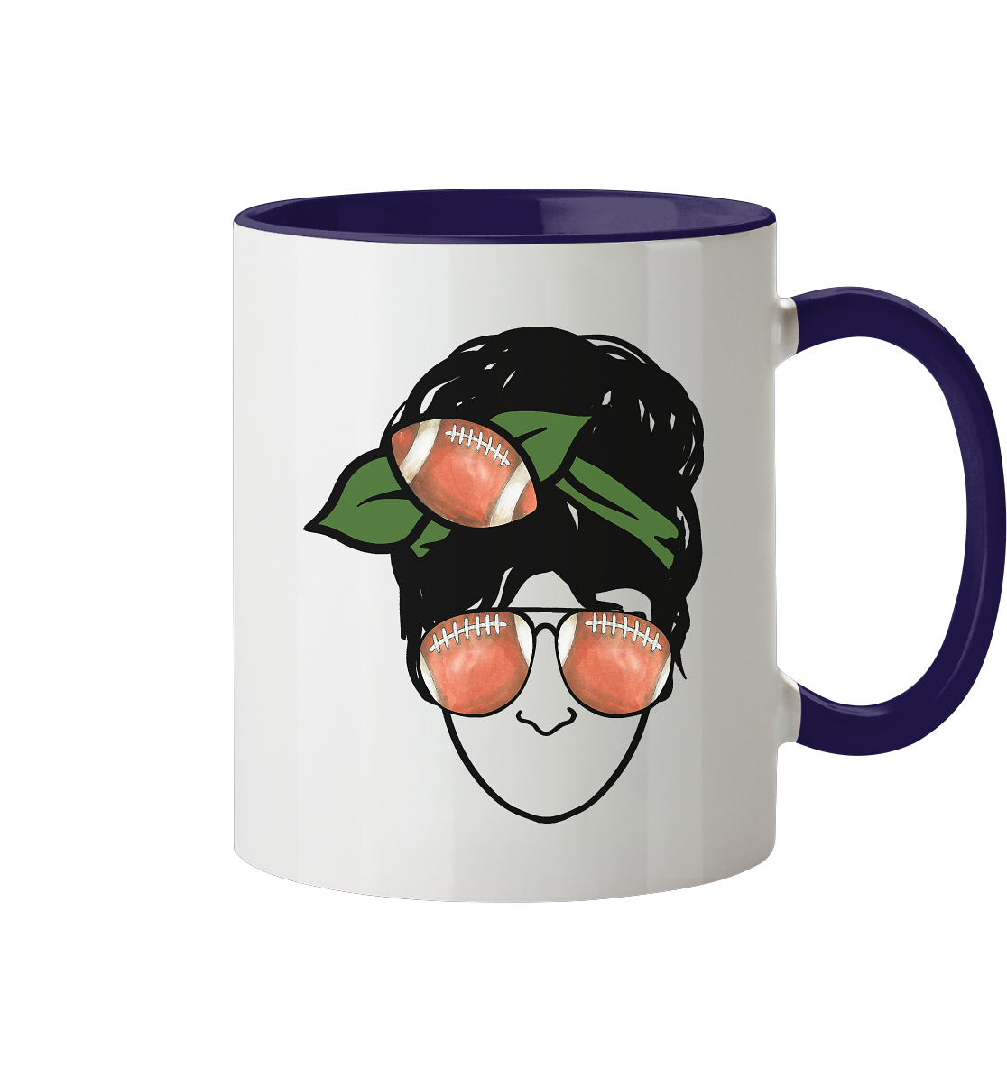 Lady Balls - Two-tone mug