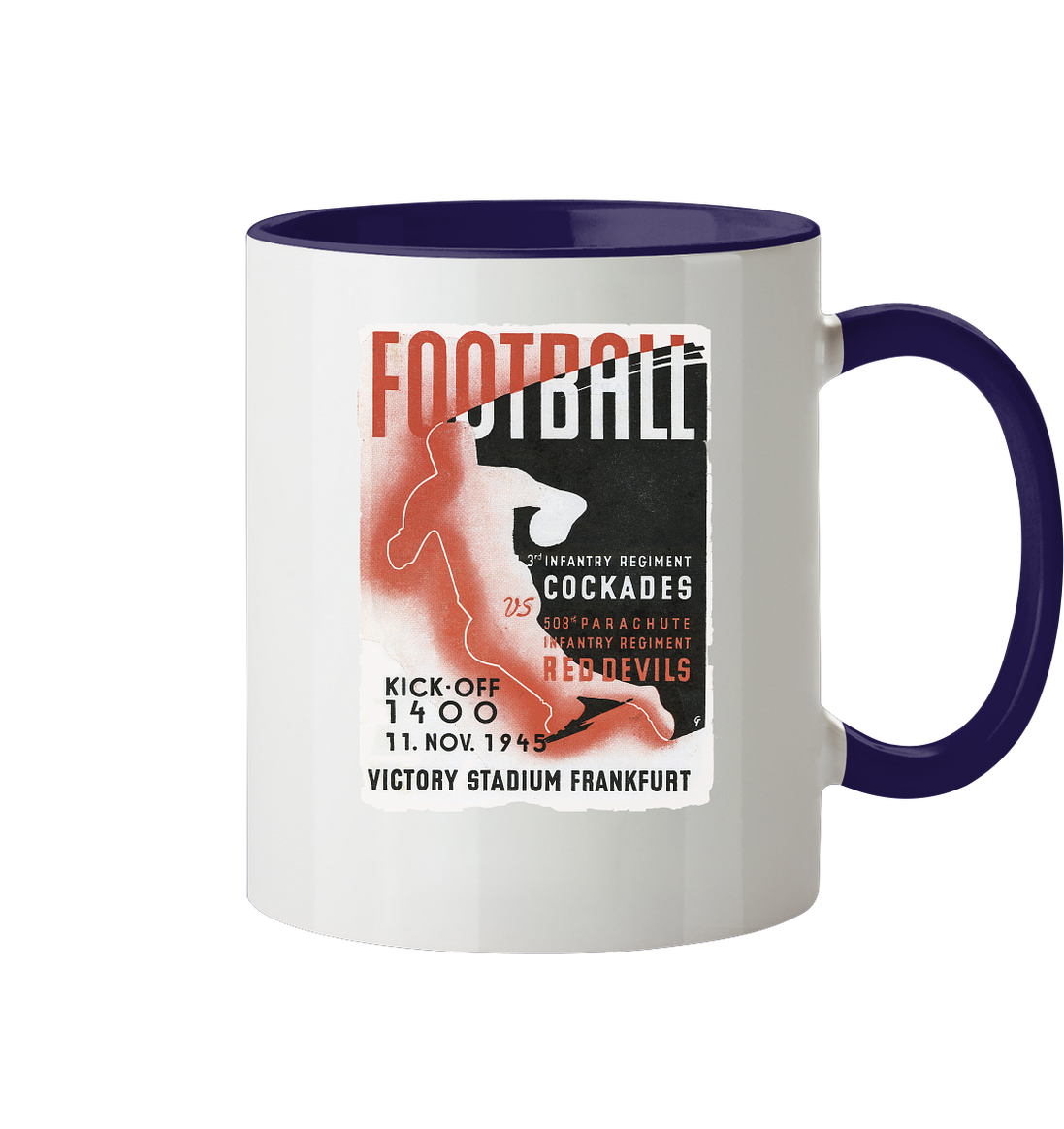 Red Devils Frankfurt 1945 - Tasse zweifarbig