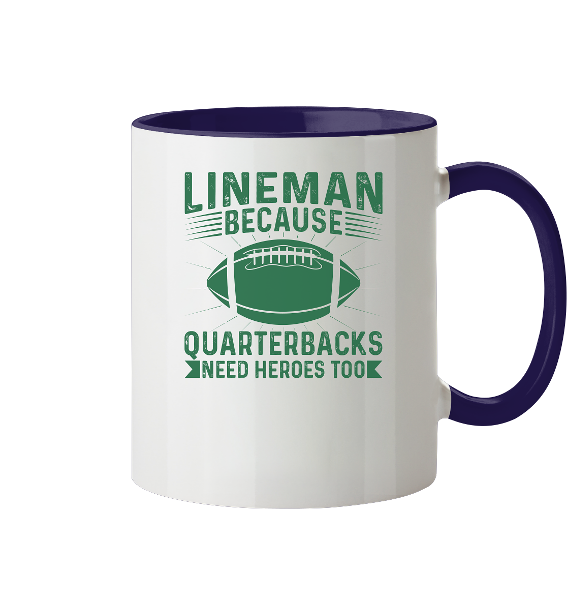 Lineman Heroes Green - Tasse zweifarbig