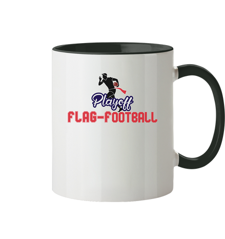 Playoff Flag Football  Men red - Tasse zweifarbig