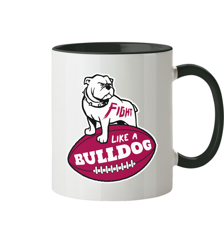 Fight like a Bulldog - Tasse zweifarbig
