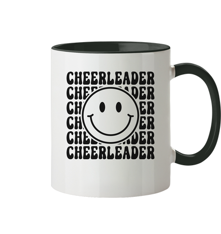 Cheerleader Smiley - Tasse zweifarbig