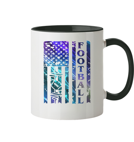 USA Football Flag  - Tasse zweifarbig