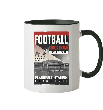 Frankfurt Football 1945 - Tasse zweifarbig