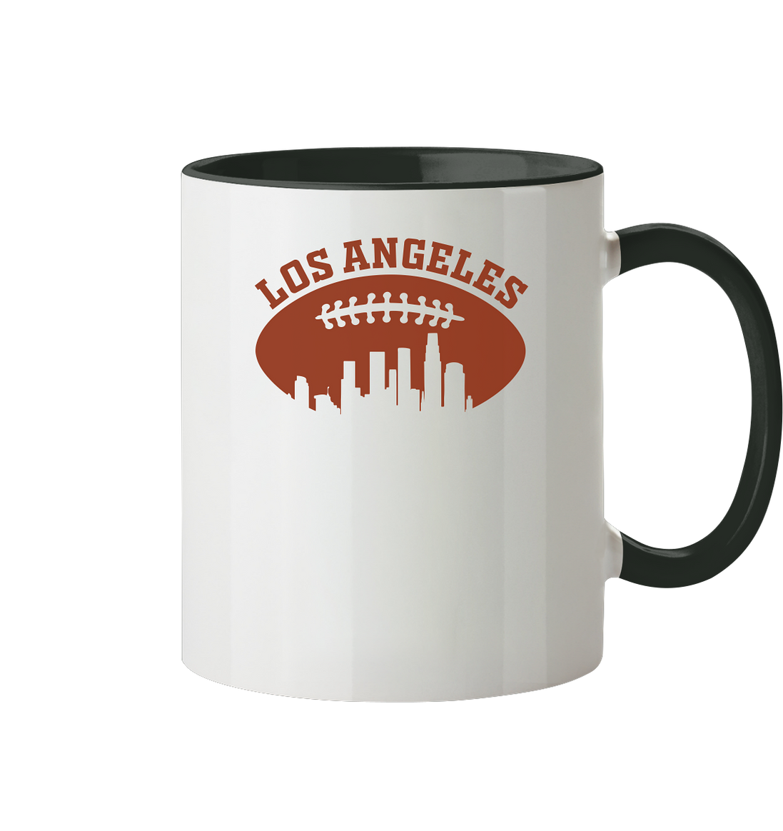 Los Angeles Football Silhouette - Tasse zweifarbig