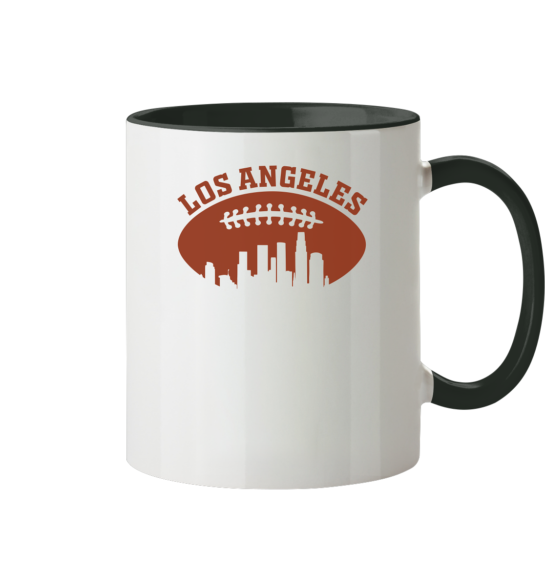 Los Angeles Football Silhouette - Tasse zweifarbig