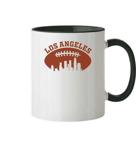 Los Angeles Football Silhouette - Tasse zweifarbig