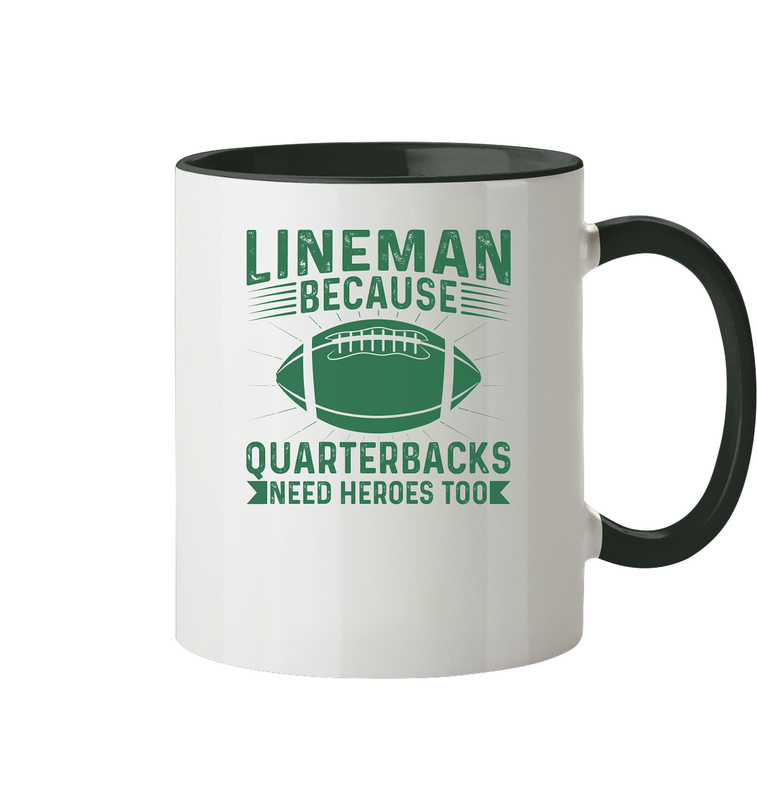 Lineman Heroes Green - Tasse zweifarbig