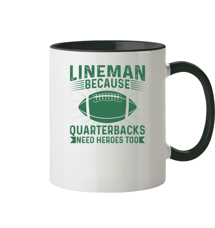 Lineman Heroes Green - Tasse zweifarbig