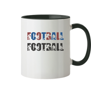 Football Silhouette - Tasse zweifarbig