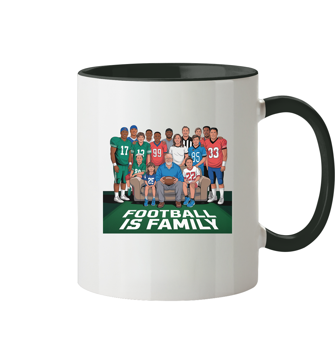 Football is Family - Two-Tone Mug