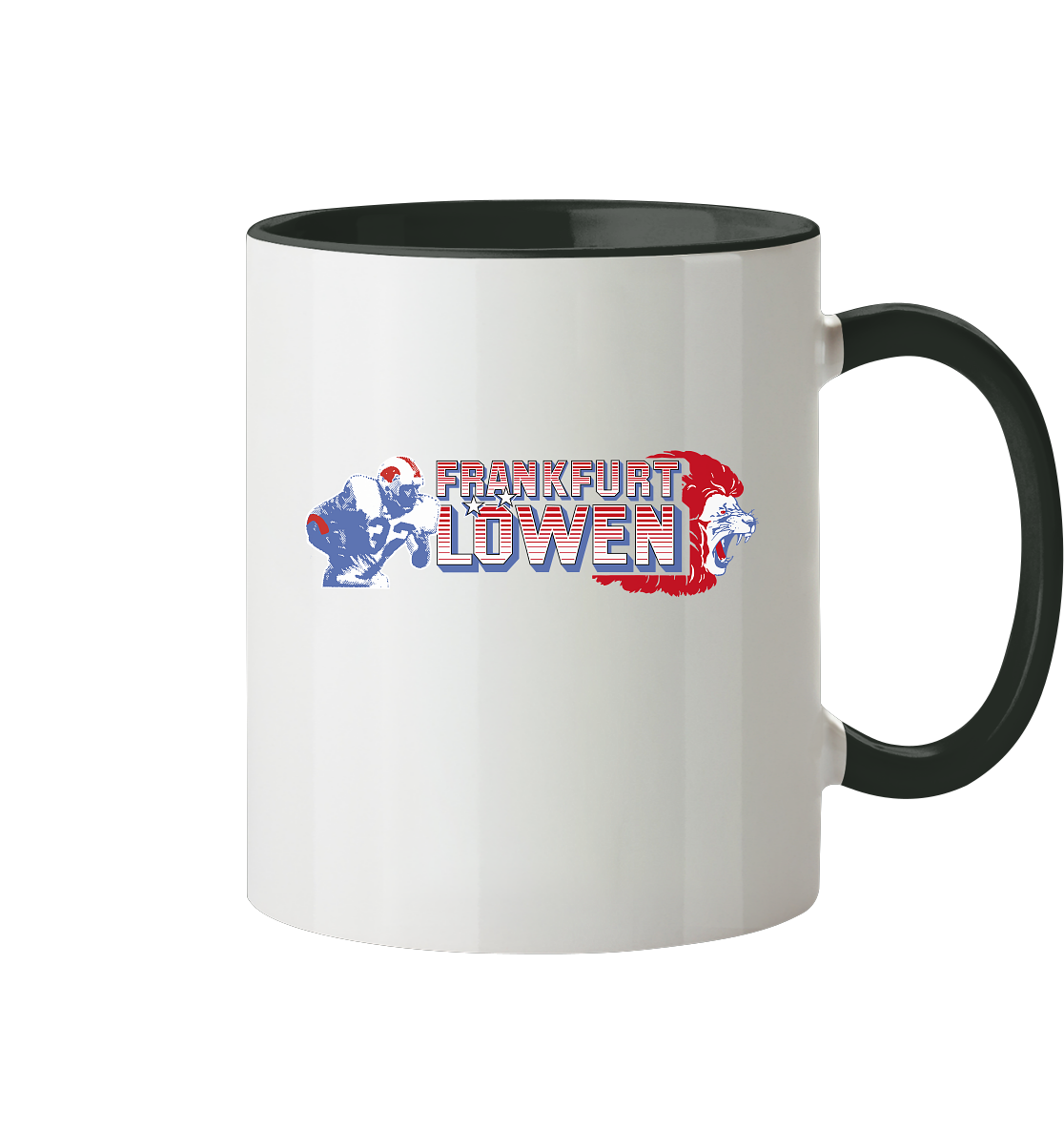 Frankfurt Löwen Tasse zweifarbig