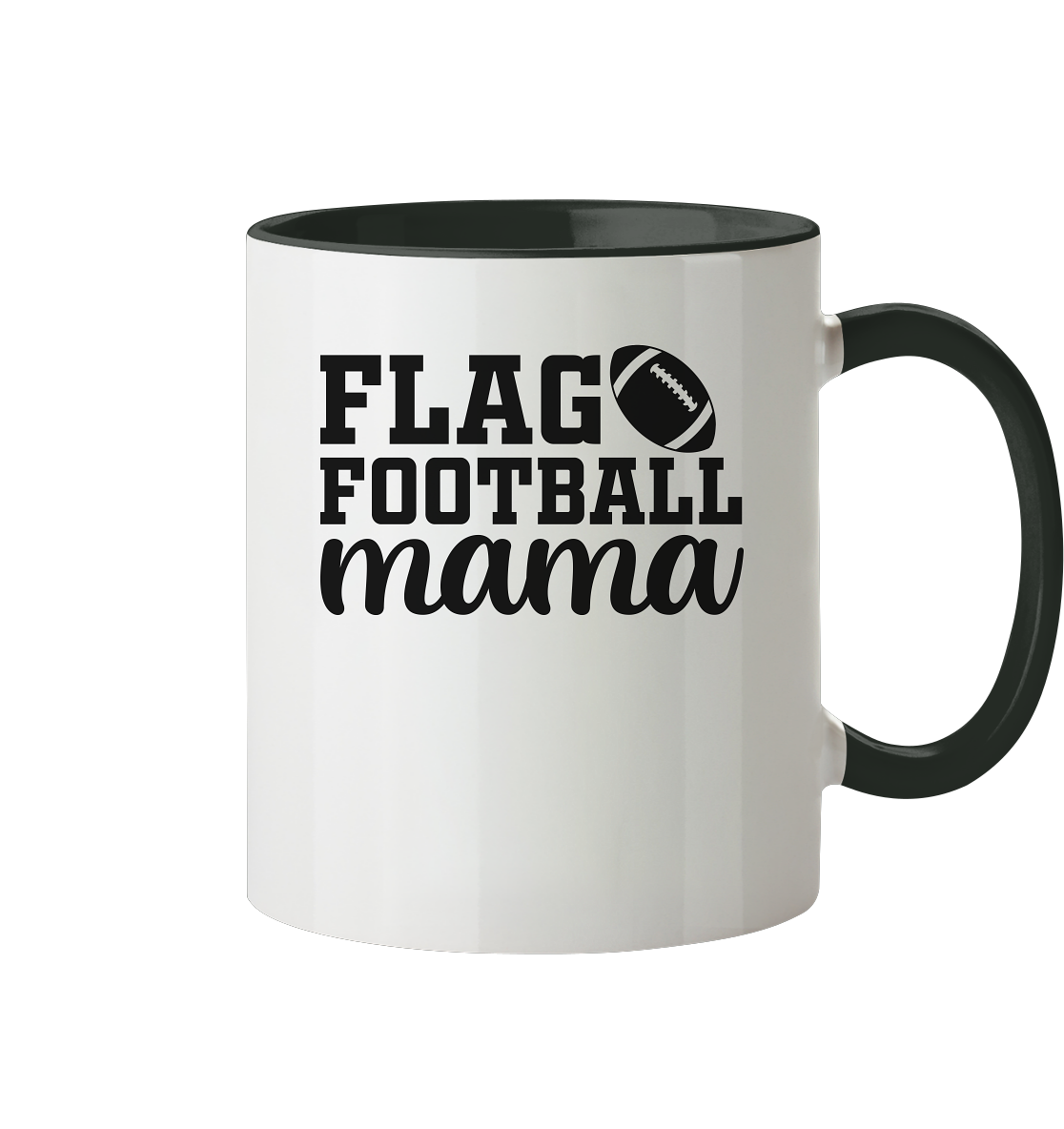 Flag Football Mom - Two-Tone Mug