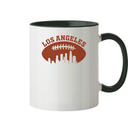 Los Angeles Football Silhouette - Tasse zweifarbig