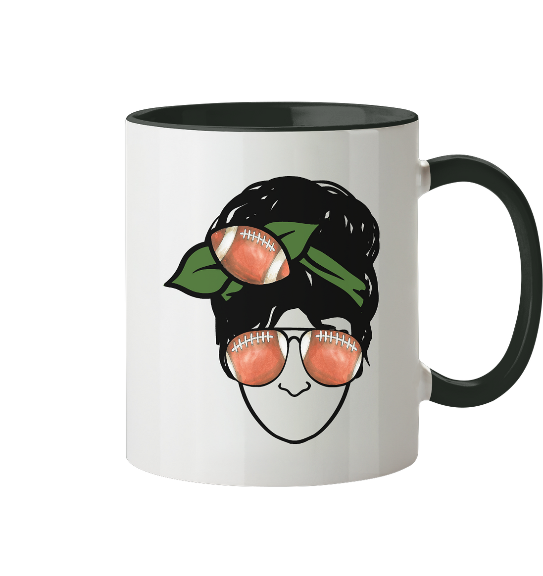 Lady Balls - Two-tone mug