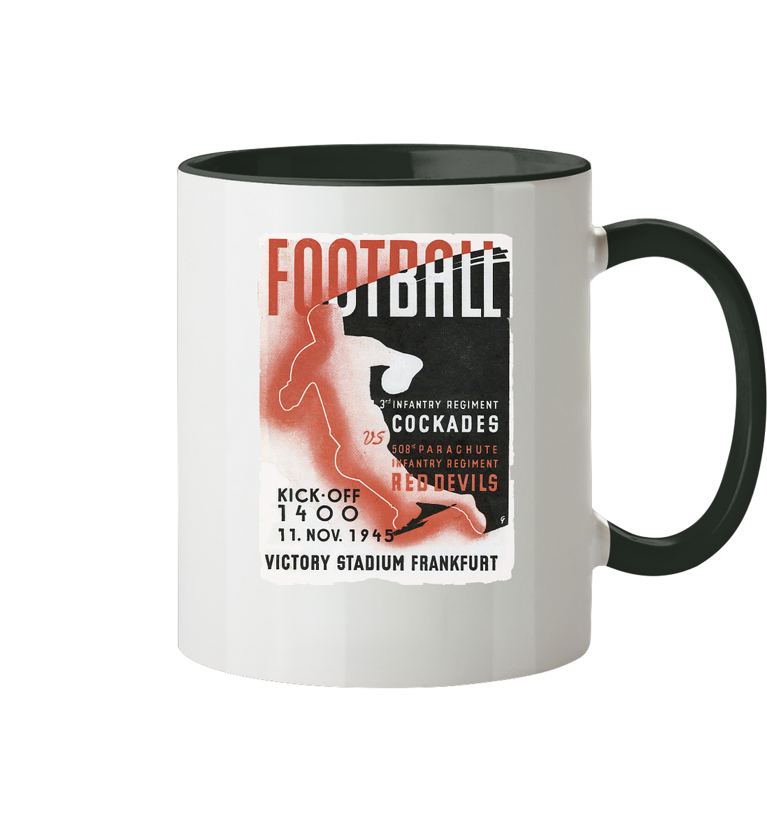 Red Devils Frankfurt 1945 - Tasse zweifarbig